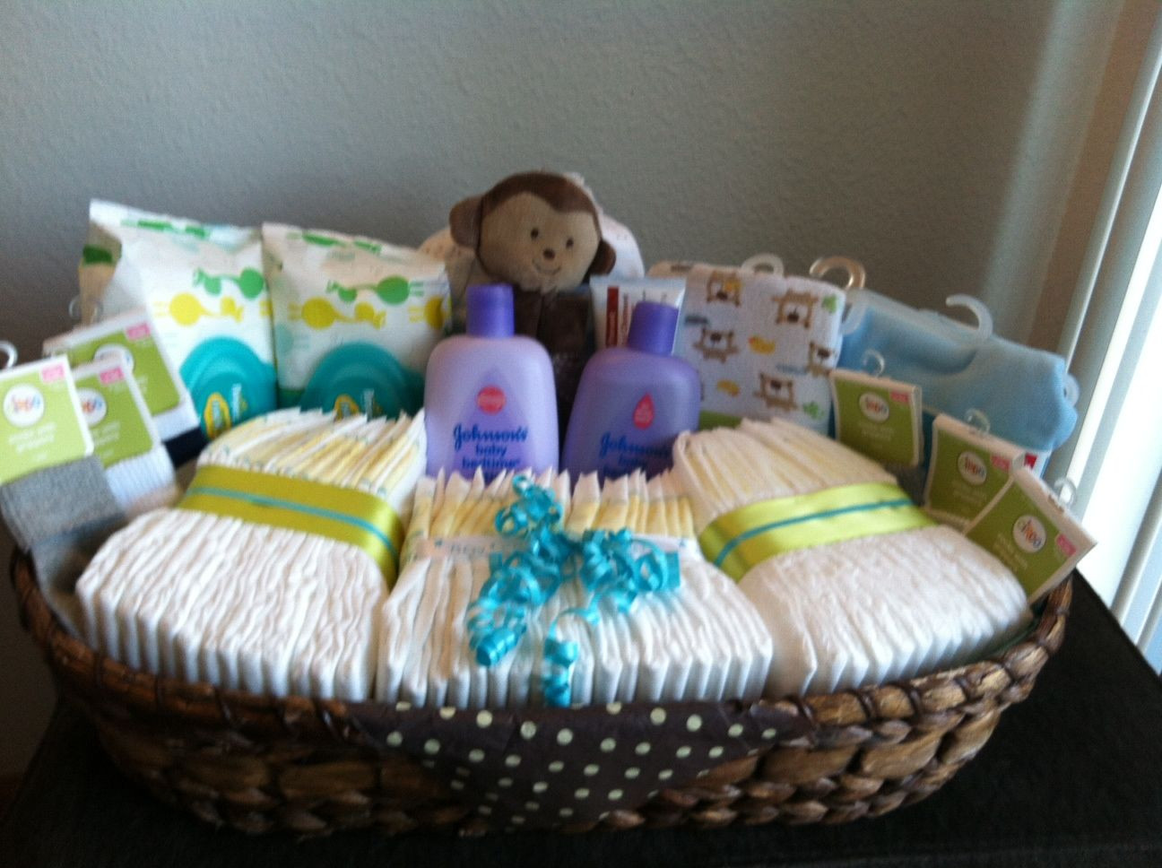 Cute Baby Shower Gift Ideas For Boys
 Baby Shower Basket Gift Idea