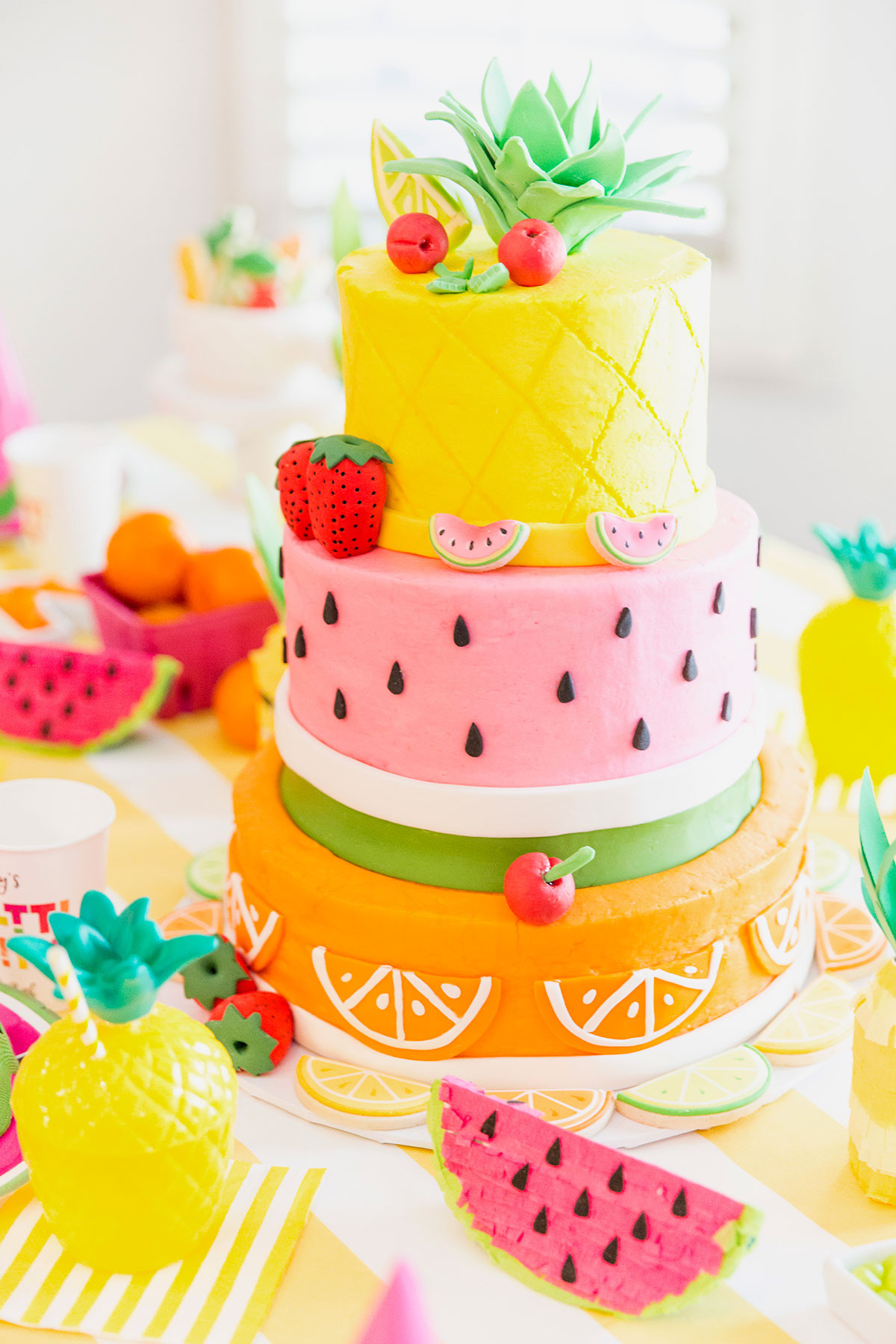 Cute Birthday Cake Ideas
 Two tti Fruity Birthday Party Blakely Turns 2