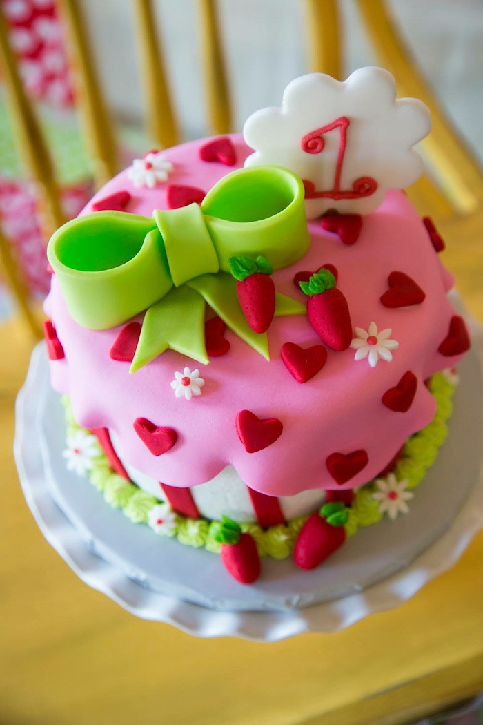 Cute Birthday Cake Ideas
 Kara s Party Ideas Strawberry Shortcake Themed First
