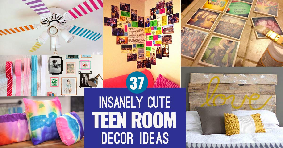 Cute Crafts To Decorate Your Room
 37 Insanely Cute Teen Bedroom Ideas for DIY Decor