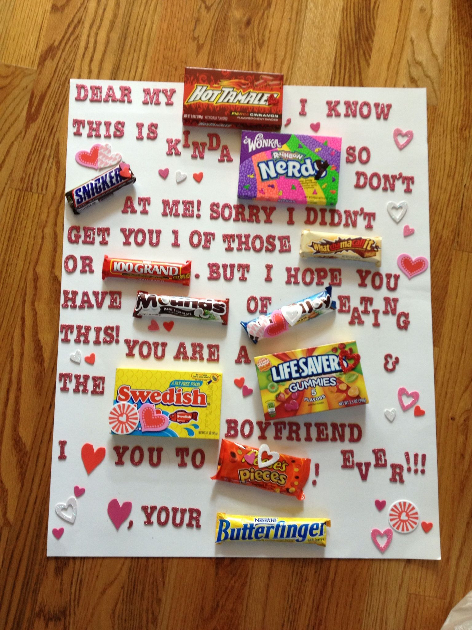 Cute DIY Valentine Day Gifts For Boyfriend
 What I made my boyfriend for Valentines day