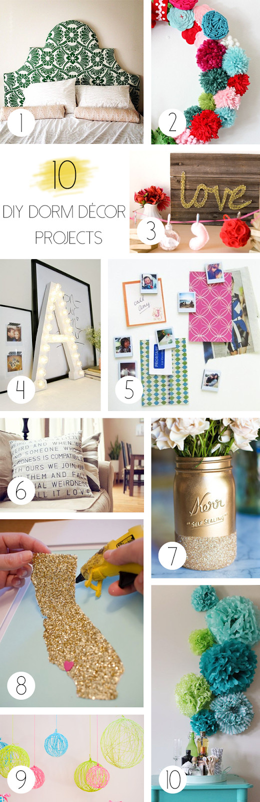 Cute Dorm Decorations DIY
 Dorm Décor DIY Projects