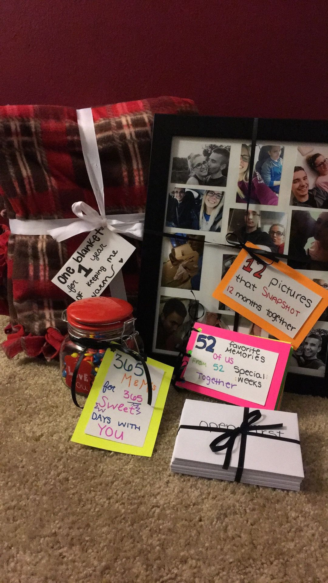 Cute Gift Ideas For Boyfriend Anniversary
 one year anniversary t ️ More I d just have to add 10