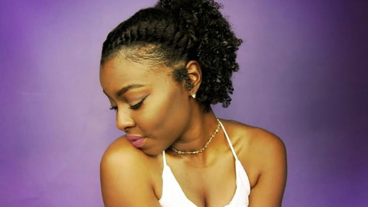 Cute Hairstyles For Short Natural Black Hair
 Simple CUTE hairstyle for short thick Natural Hair