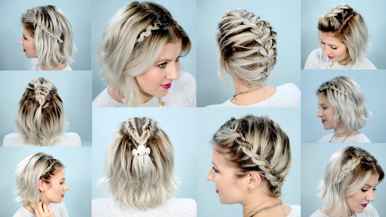Cute Hairstyles To Do With Short Hair
 10 EASY BRAIDS FOR SHORT HAIR TUTORIAL