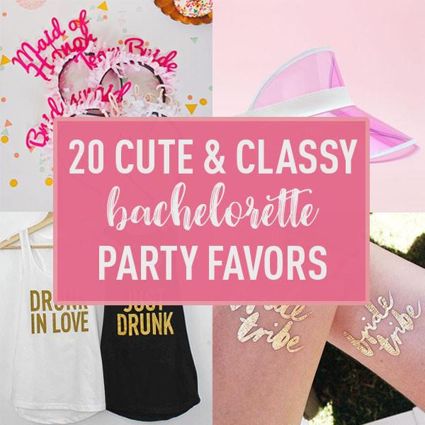 Cute Ideas For Bachelorette Party
 20 Cute & Classy Ideas for Bachelorette Party Favors