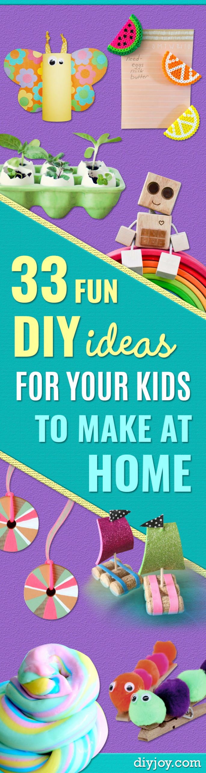 Cute Stuff For Kids
 33 Fun DIY Ideas for Your Kids To Make At Home