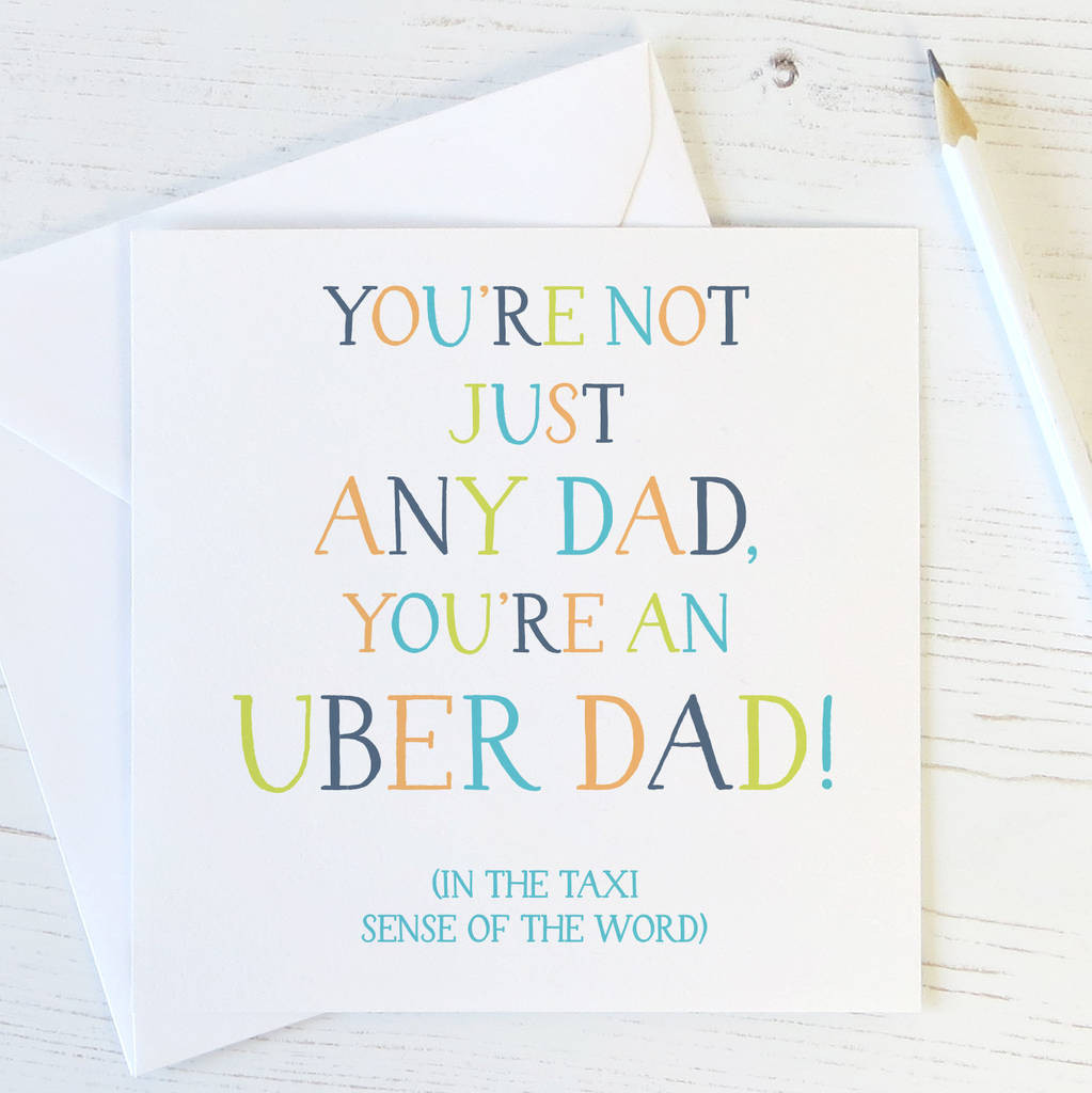 Dad Birthday Cards
 uber dad funny birthday card for dad by wink design