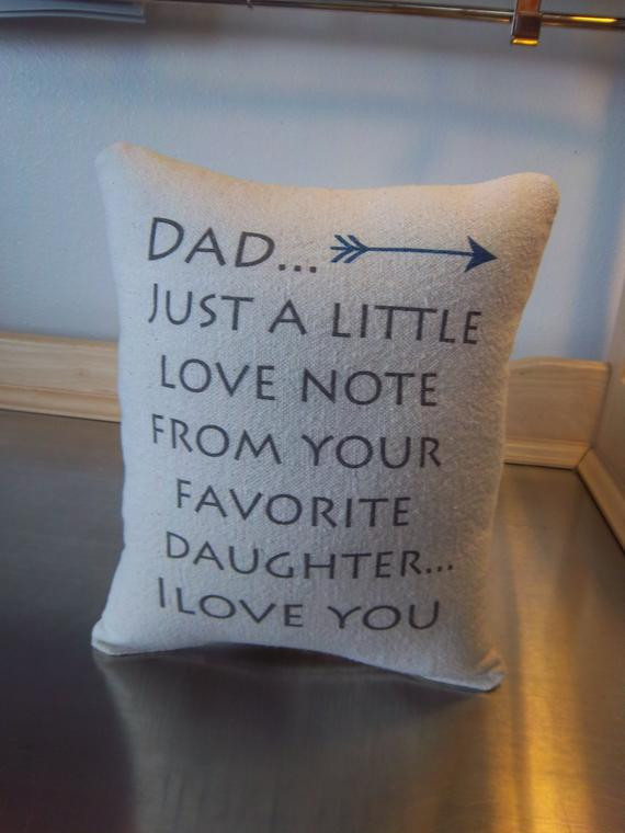 Dad Birthday Gift Ideas From Daughter
 Dad t from daughter pillow best father t from daughter