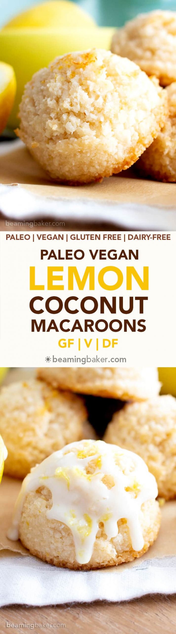 Dairy Free Macaroons
 Lemon Coconut Macaroons Recipe Vegan Paleo Gluten Free