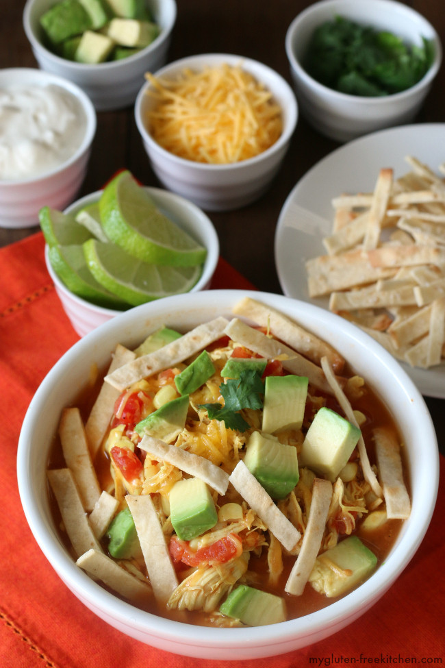 Dairy Free Soup Recipes
 Gluten free 30 minute Chicken Tortilla Soup