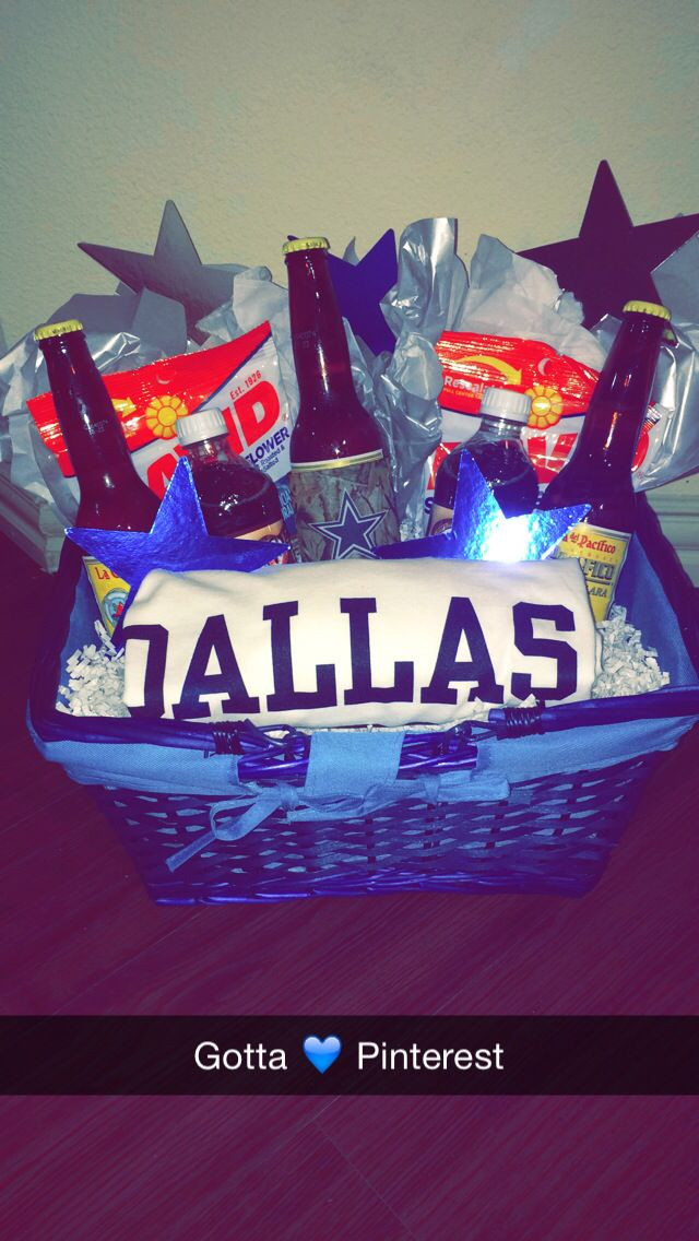 Dallas Cowboys Birthday Gift Ideas
 Dallas Cowboys beer basket