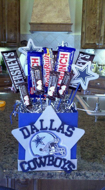 Dallas Cowboys Christmas Gift Ideas
 Dallas Cowboys Candy Bouquet by CraftyPantaloons on Etsy