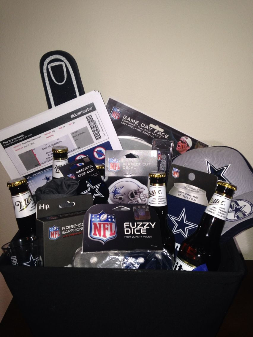 Dallas Cowboys Christmas Gift Ideas
 Dallas Cowboys t basket with game day tickets