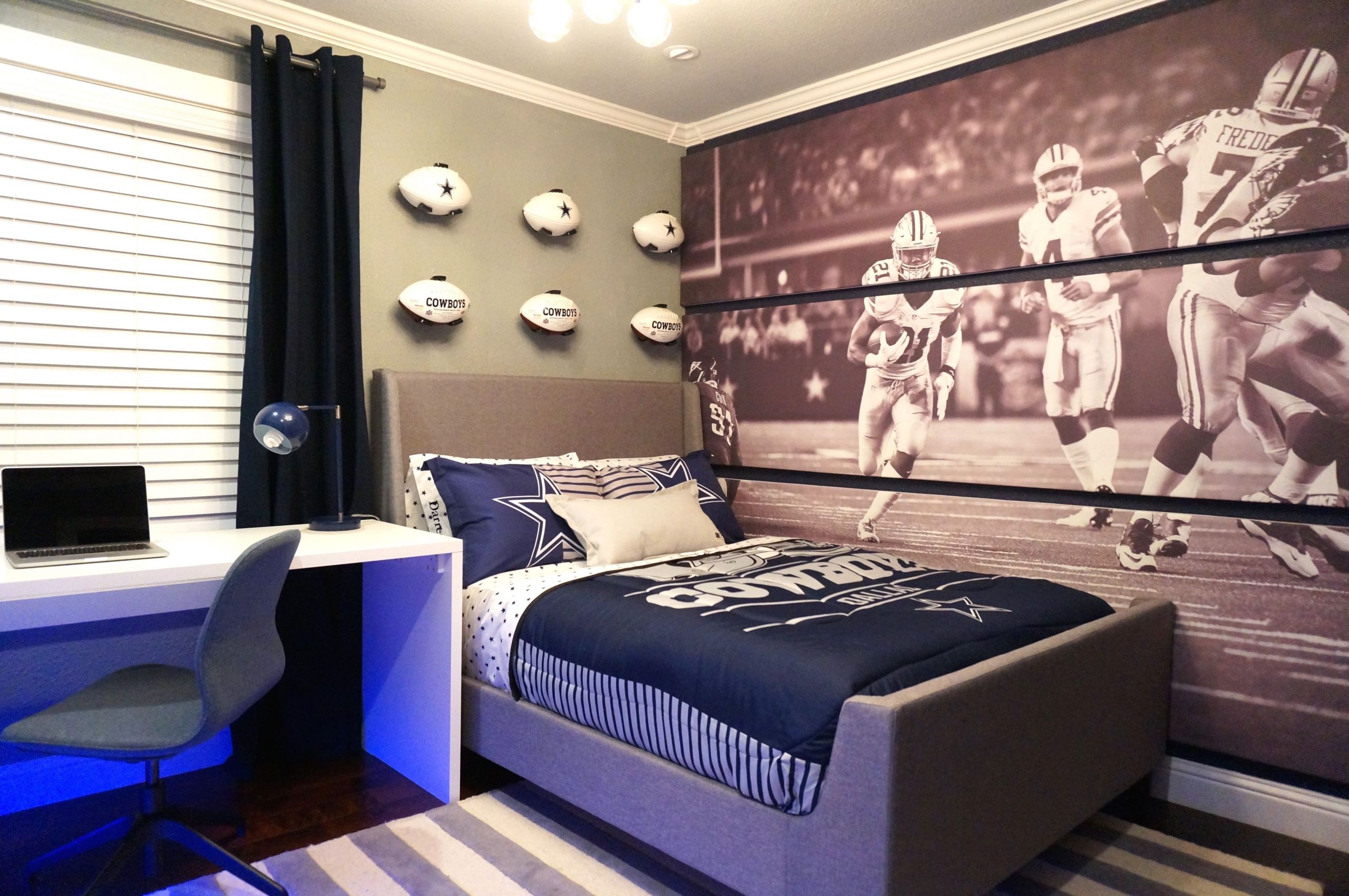 Dallas Cowboys Kids Room
 Pin by Alina Druga Interiors on Dallas cowboys bedroom