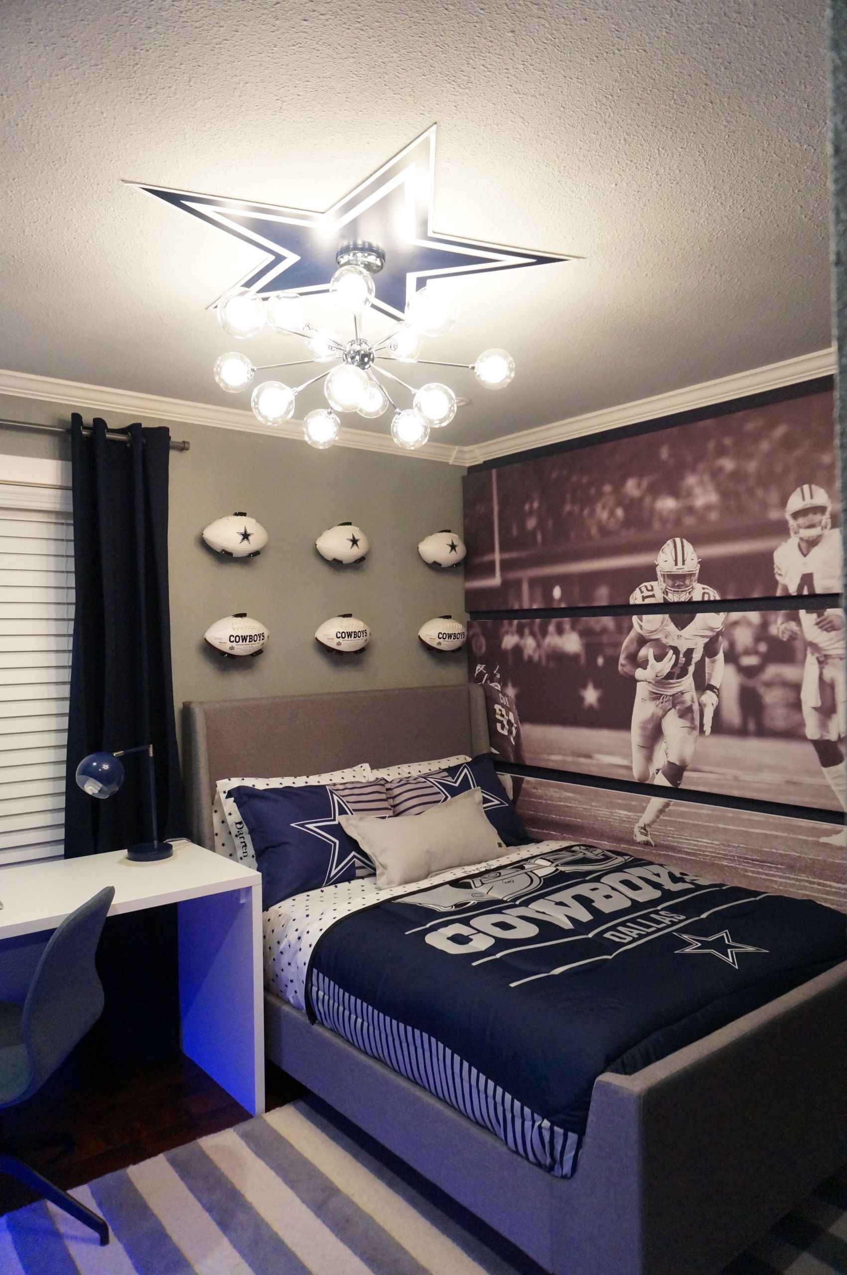 Dallas Cowboys Kids Room
 Pin by Alina Druga Interiors on Dallas cowboys bedroom