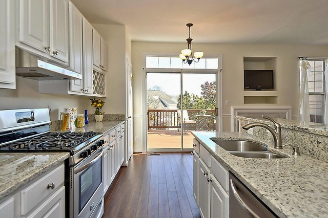 Dallas White Granite Kitchen
 Dallas White Granite Transitional Kitchen DC Metro