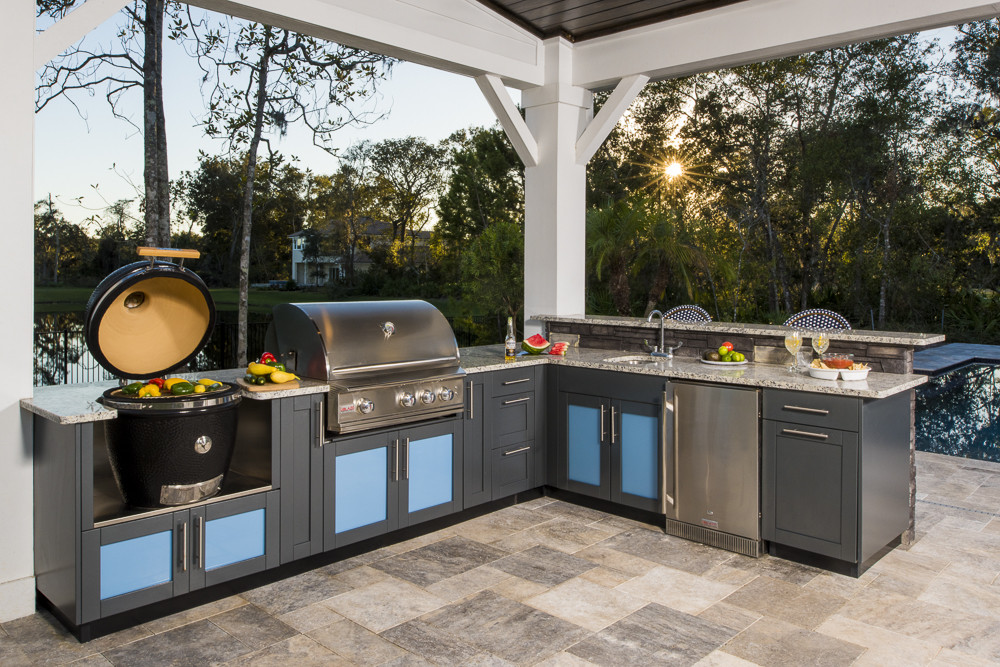 Danver Outdoor Kitchen
 L Shaped Outdoor Kitchen Design Inspiration