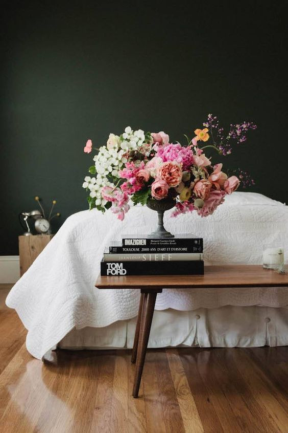 Dark Green Bedroom Walls
 Color My World How to Use Dark Green In Your Home – The