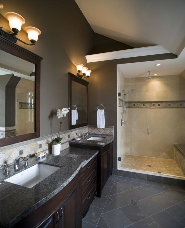 Dark Grey Bathroom Tiles
 39 dark grey bathroom floor tiles ideas and pictures 2019