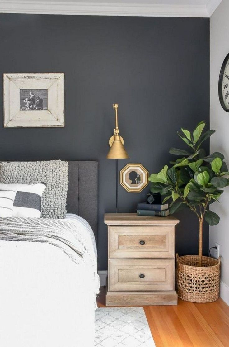 Dark Grey Bedroom Walls
 40 The Best Dark Grey Wall Paint Color Ideas For Your