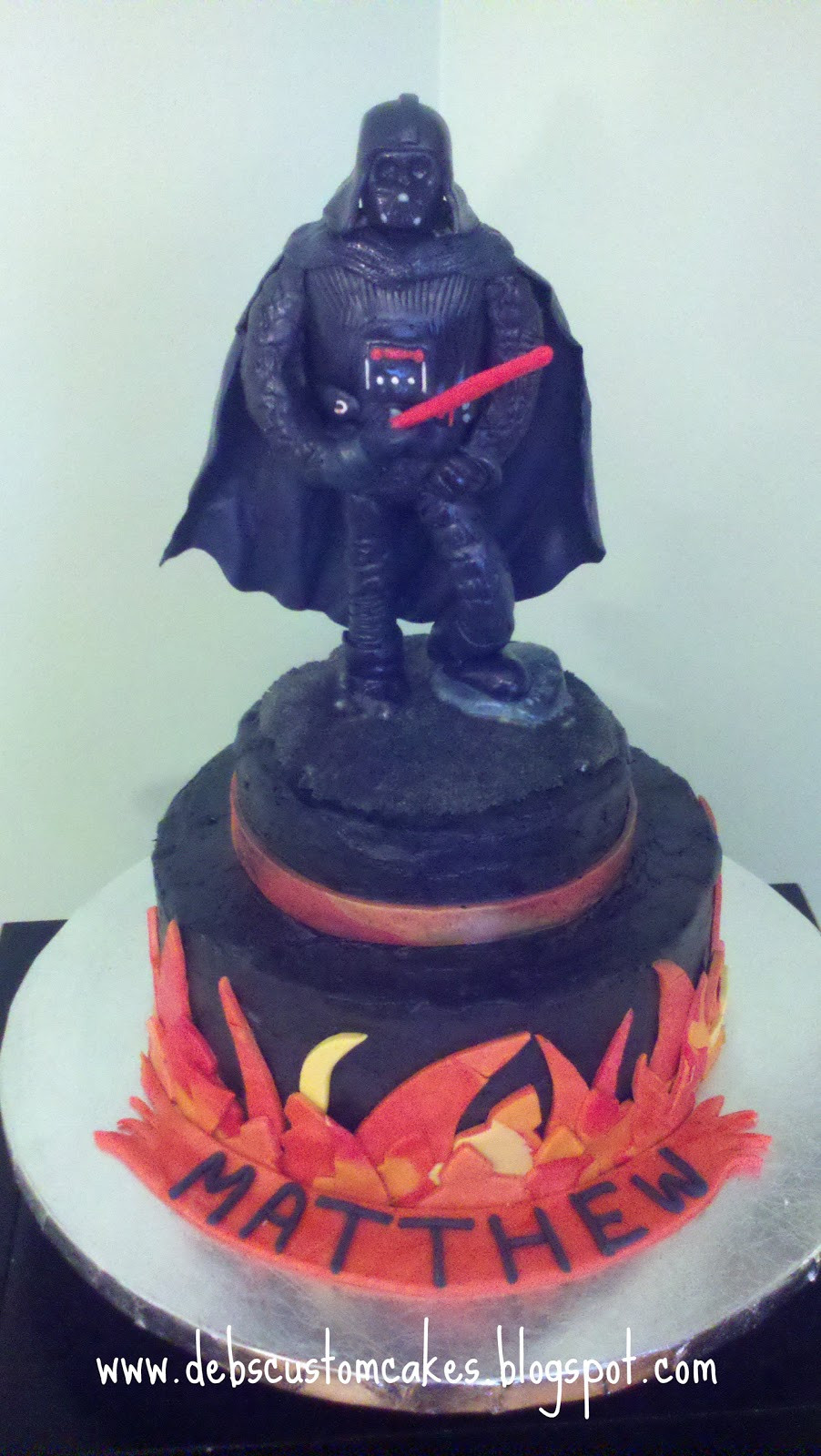 Darth Vader Birthday Cake
 Deb s Custom Cakes Darth Vader Cake