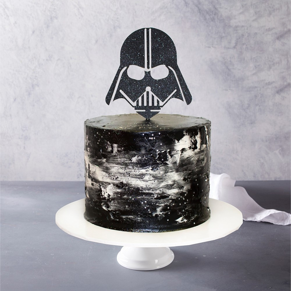 Darth Vader Birthday Cake
 Darth Vader Topped Birthday Cake