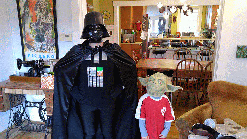 Darth Vader Costume DIY
 Halloween 2015 The Family DIY Star Wars