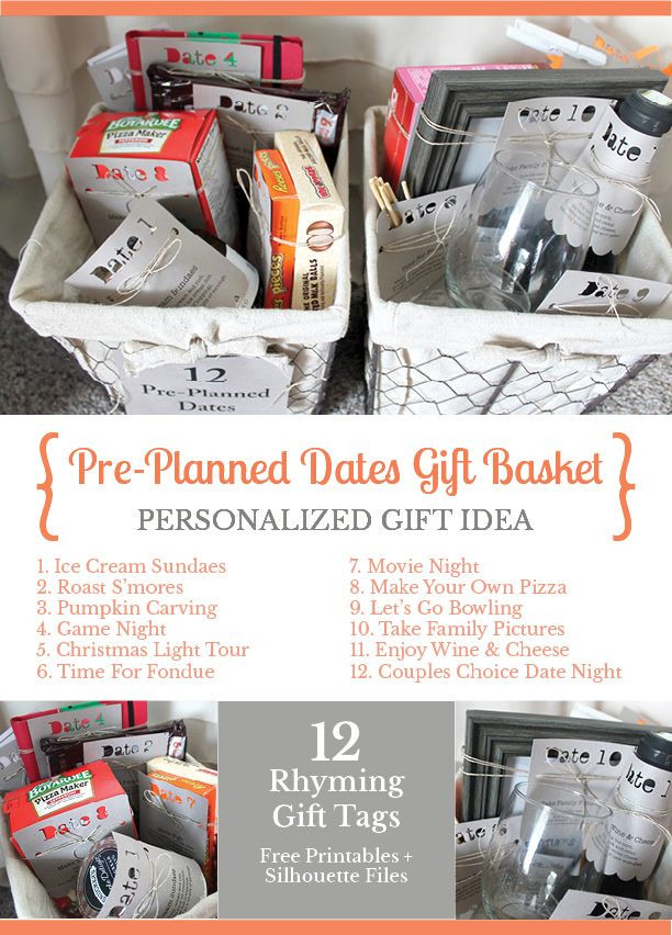 Date Night Gift Basket Ideas Christmas
 Give the t of pre planned dates