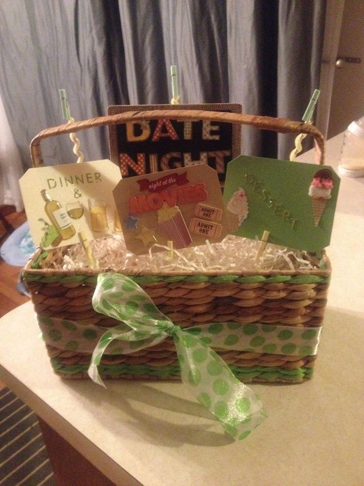 Date Night Gift Basket Ideas Christmas
 Date Night Basket Clip a t card in the clothes pins