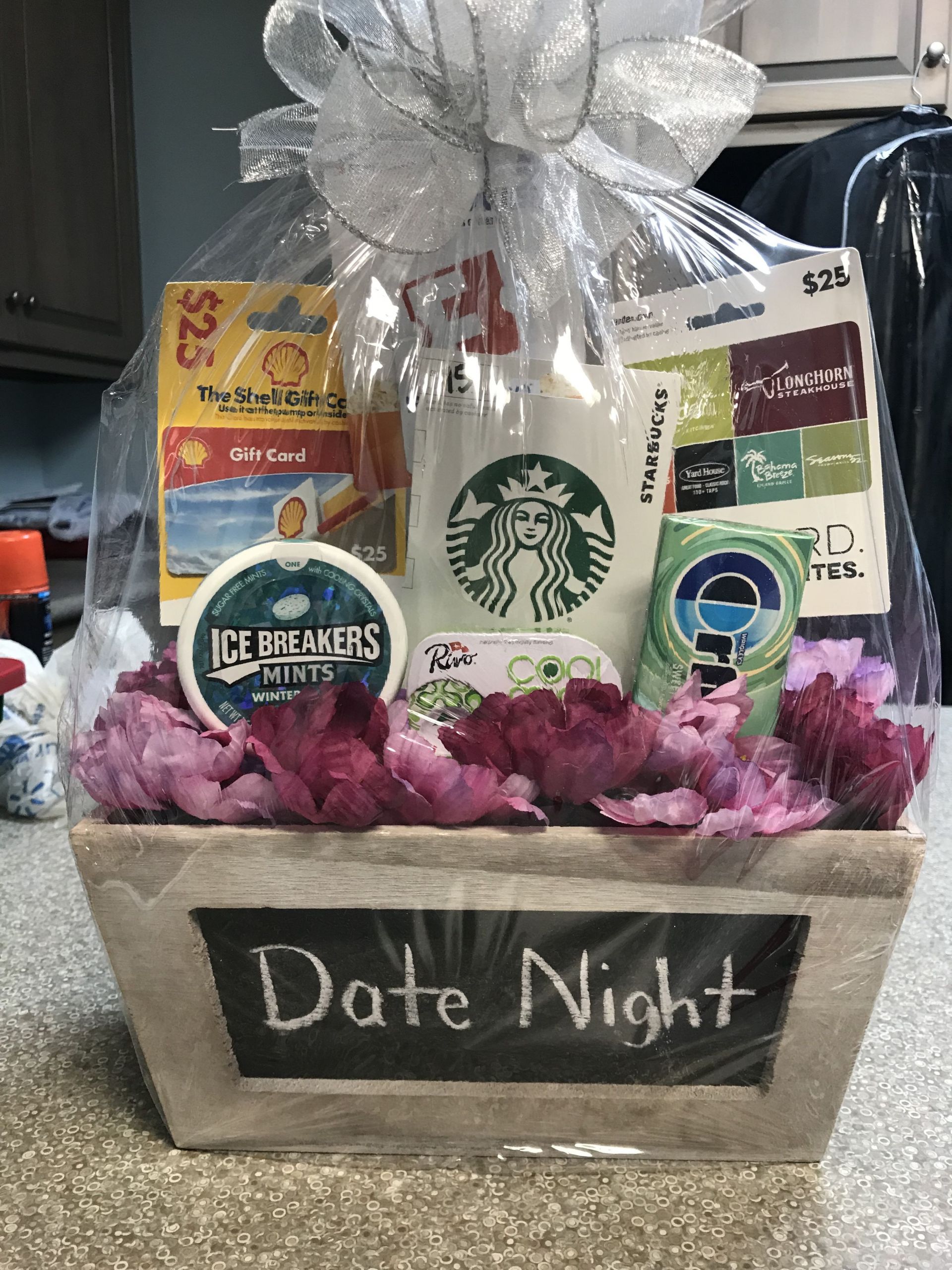 Date Night Gift Basket Ideas Christmas
 Date Night basket for fundraiser