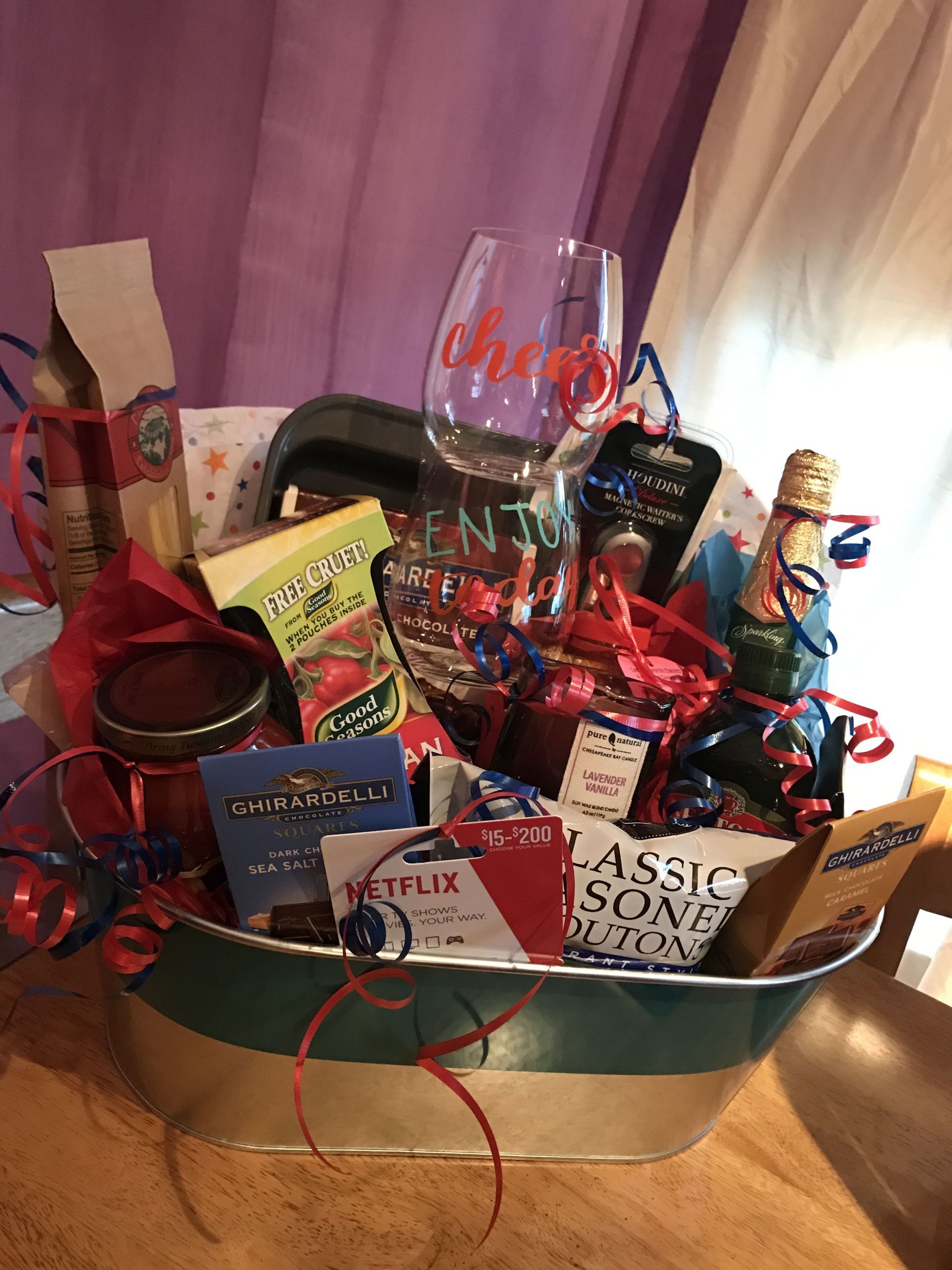 Date Night Gift Basket Ideas Christmas
 Date Night In basket for Silent Auction