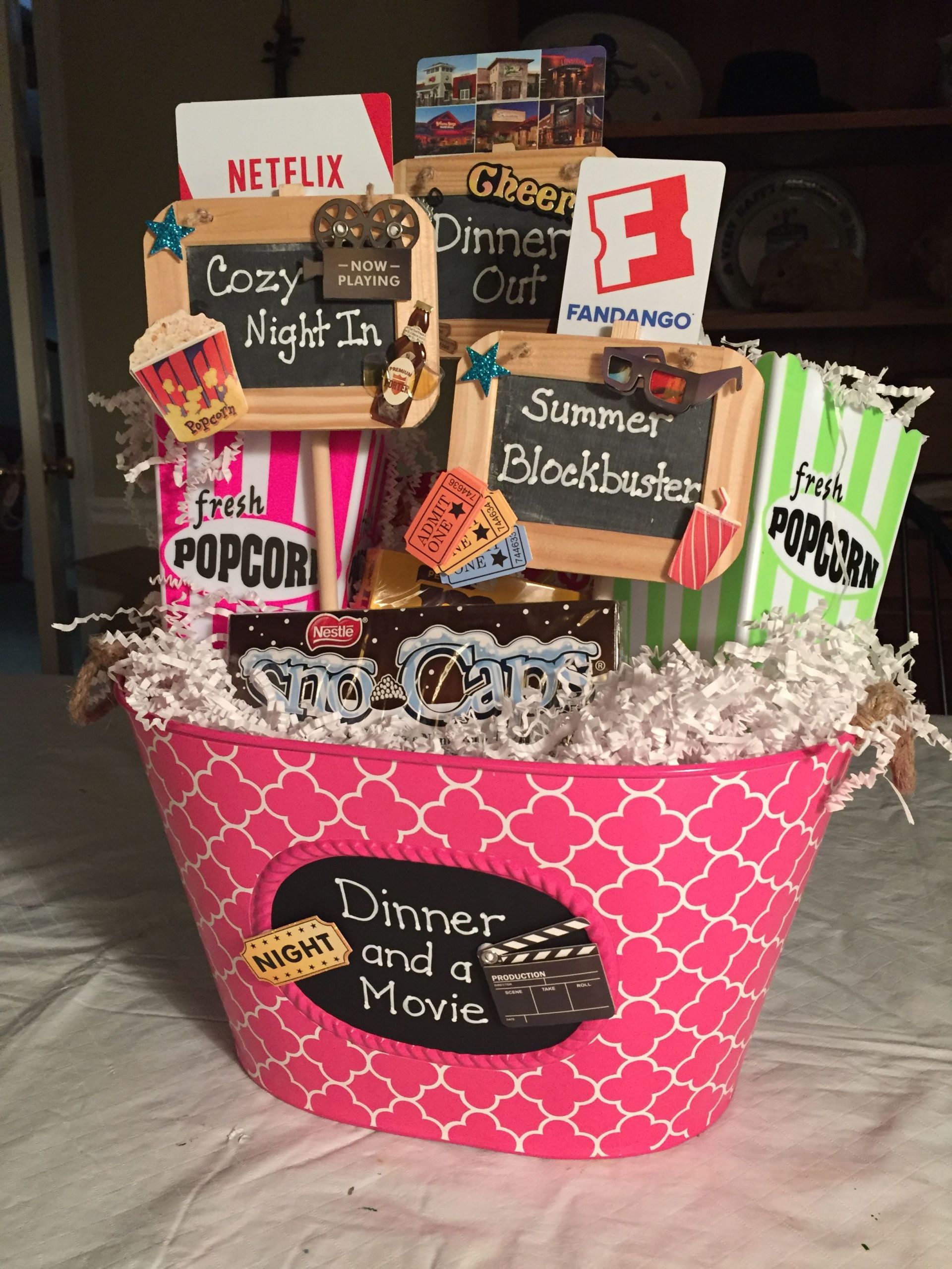 Date Night Gift Basket Ideas Christmas
 Dinner and a Movie