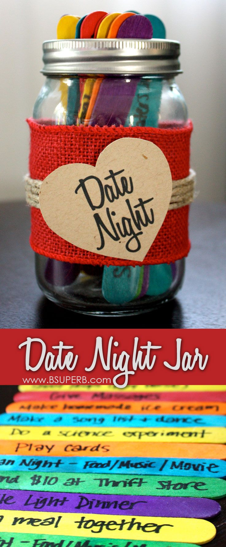 Date Night Gift Ideas For Couples
 Date Night Jar