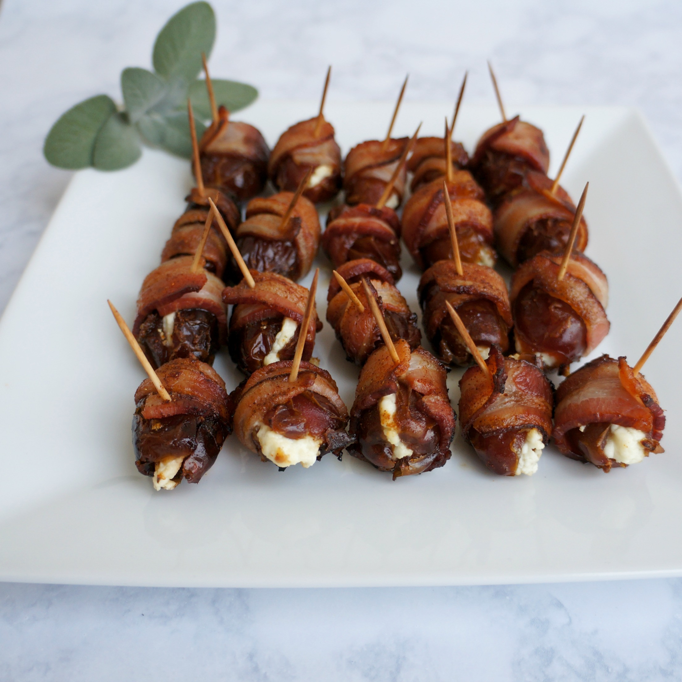 Dates And Bacon Appetizers
 Bacon Wrapped Dates Stuffed with Goat Cheese Recipe