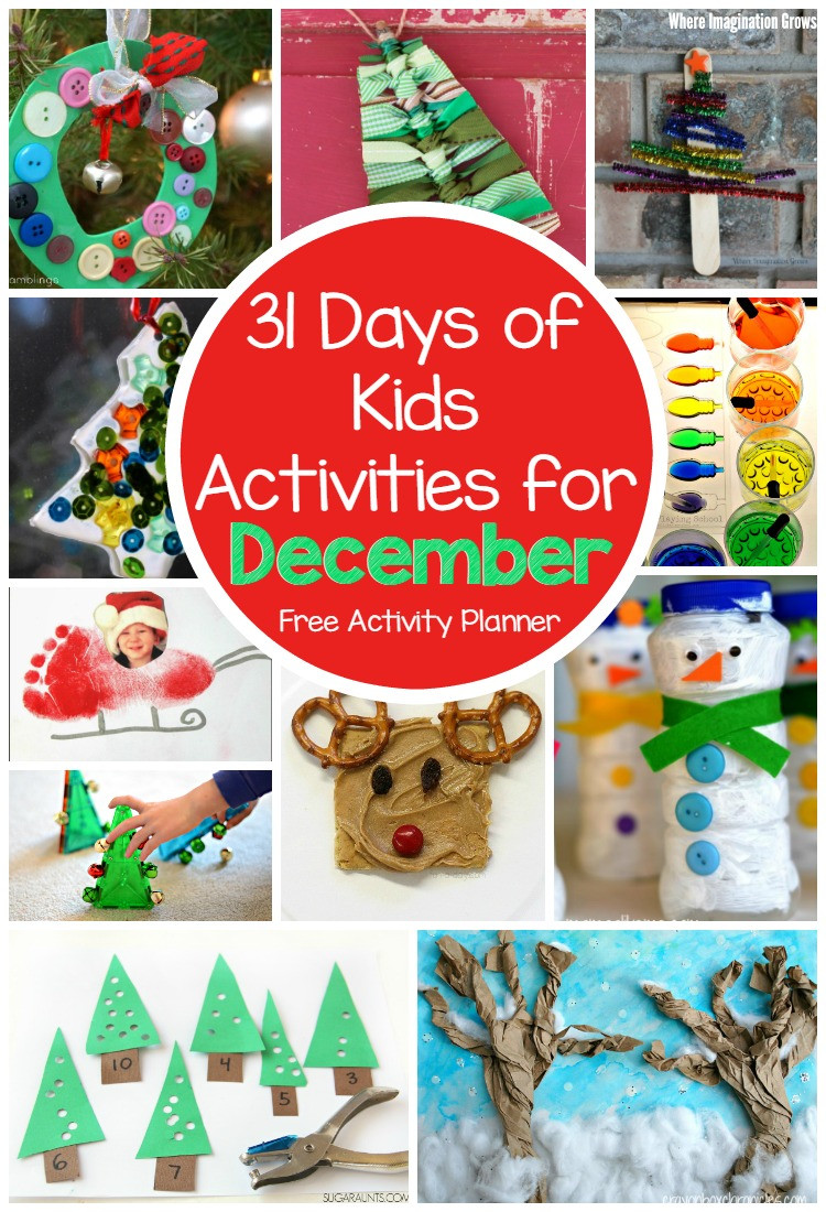 December Crafts For Preschool
 31 Days of Kids Activities for December Free Activity