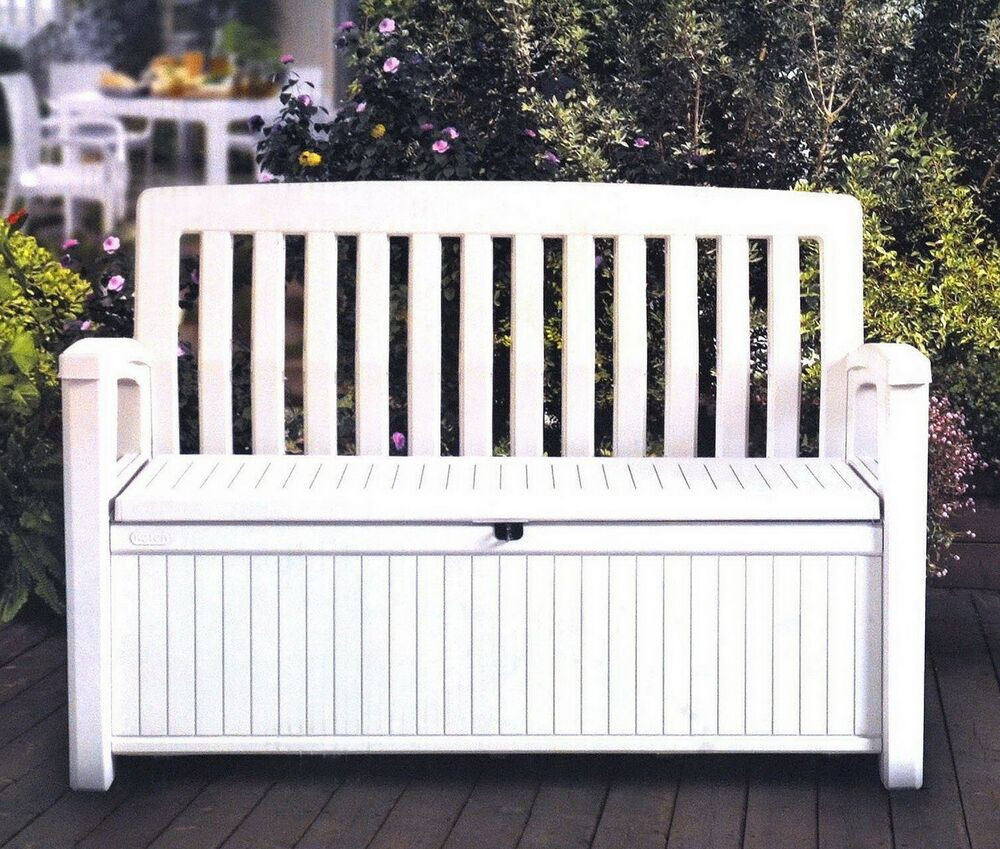 Deck Bench Storage
 Outdoor Furniture Storage Deck Box Keter 60 Gallon Patio