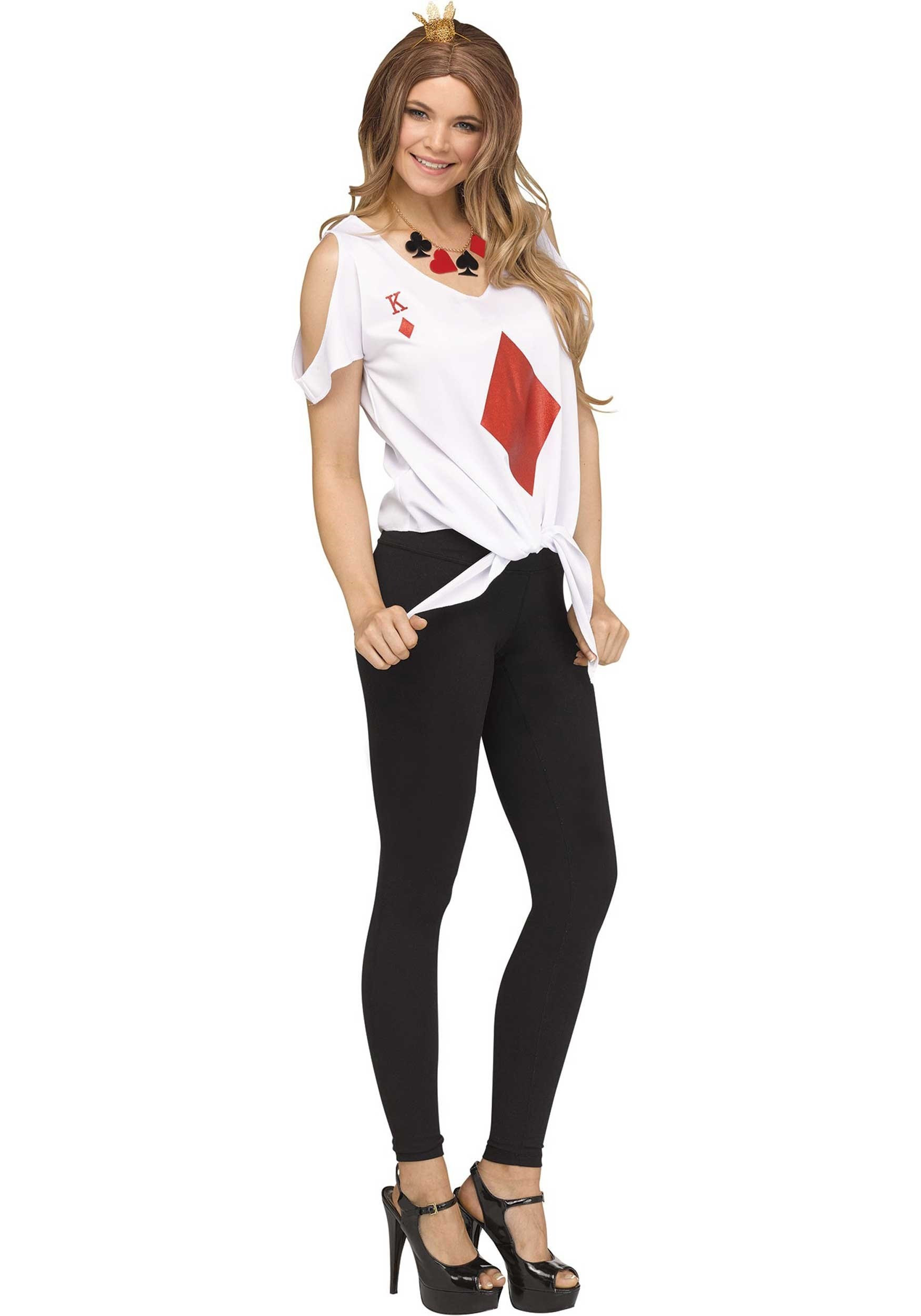 Deck Of Cards Halloween Costumes
 Deck of Cards Diamond Kit for Women