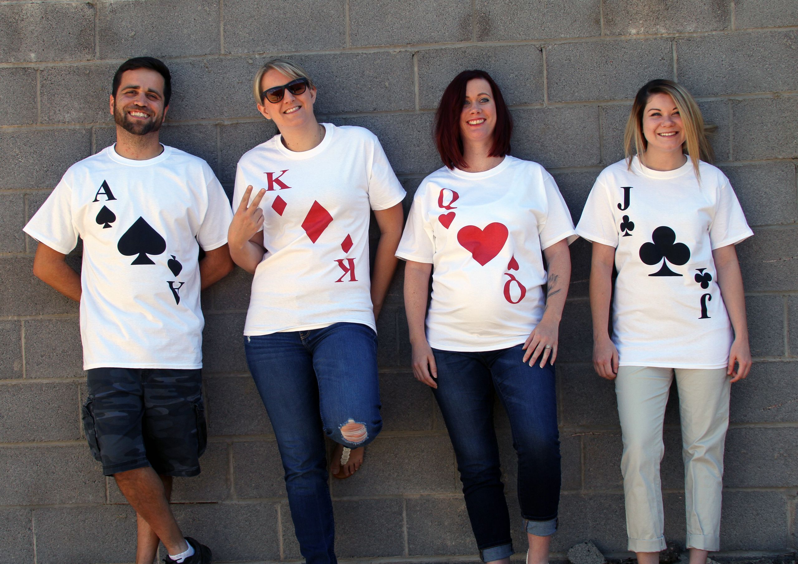 Deck Of Cards Halloween Costumes
 Simple Easy and Cheap Halloween T Shirt Costumes