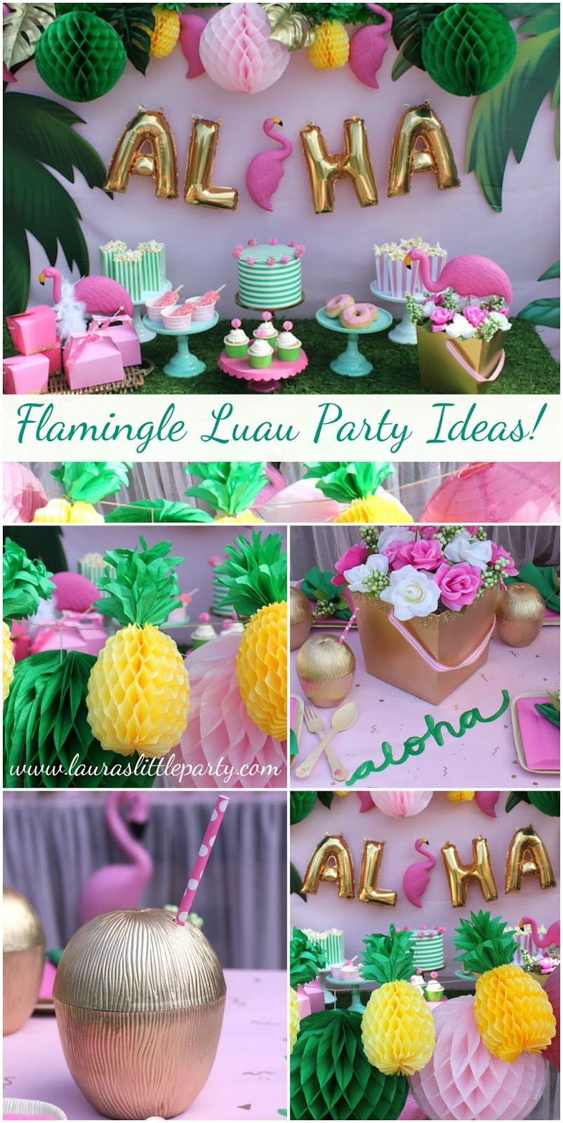 Decorating Ideas For A Summer Party
 Let s Flamingle Luau Summer Party Ideas LAURA S little