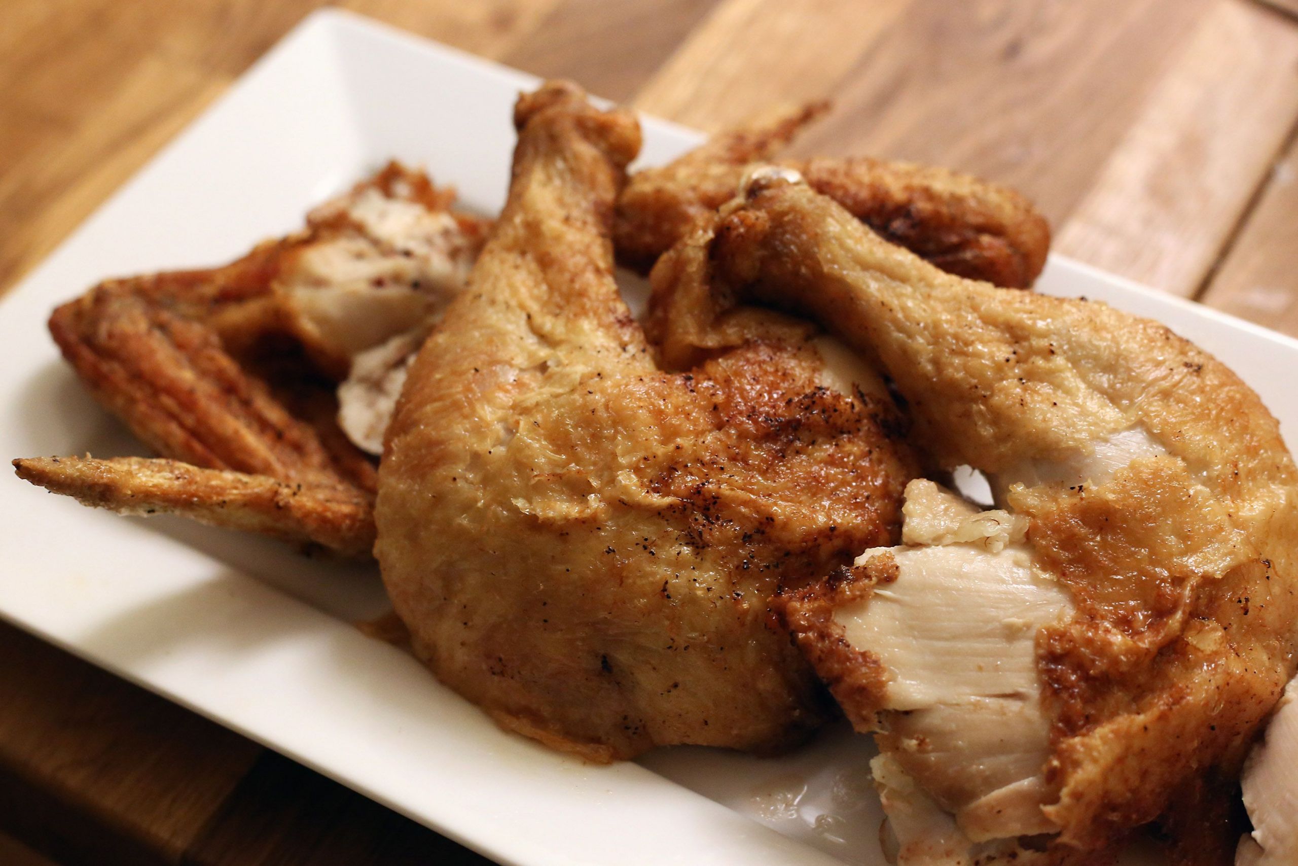 Deep Fried Whole Chicken Recipe
 How to Deep Fry a Whole Chicken in Peanut Oil With images