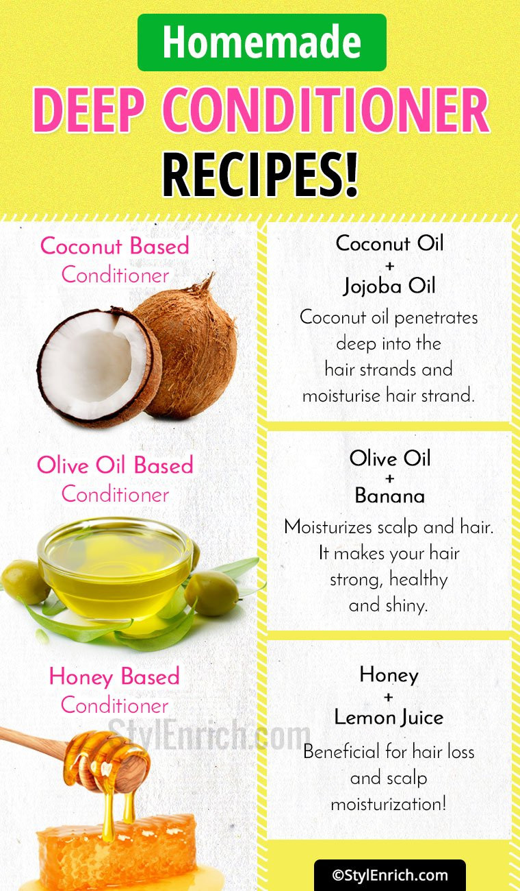 Deep Hair Conditioning DIY
 Make DIY Homemade Deep Conditioner Recipes For Long and