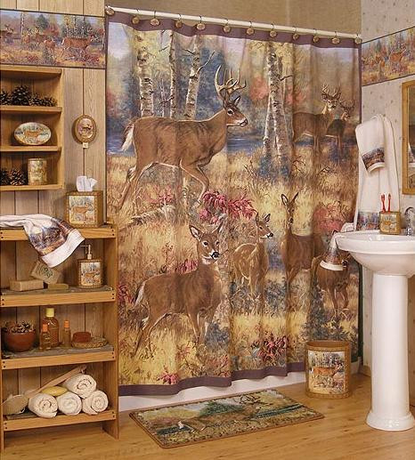 Deer Bathroom Decor
 wildlife bathroom decor 2017 Grasscloth Wallpaper