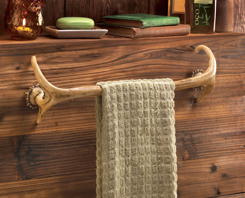 Deer Bathroom Decor
 Deer antler Hunting Lodge cabin rustic decor Bathroom bath