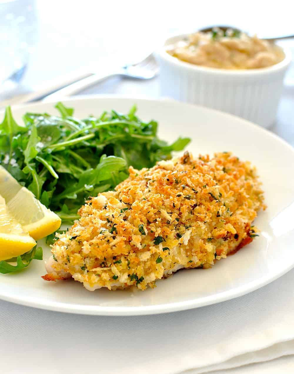 Delicious Fish Recipes
 Healthy Parmesan Garlic Crumbed Fish