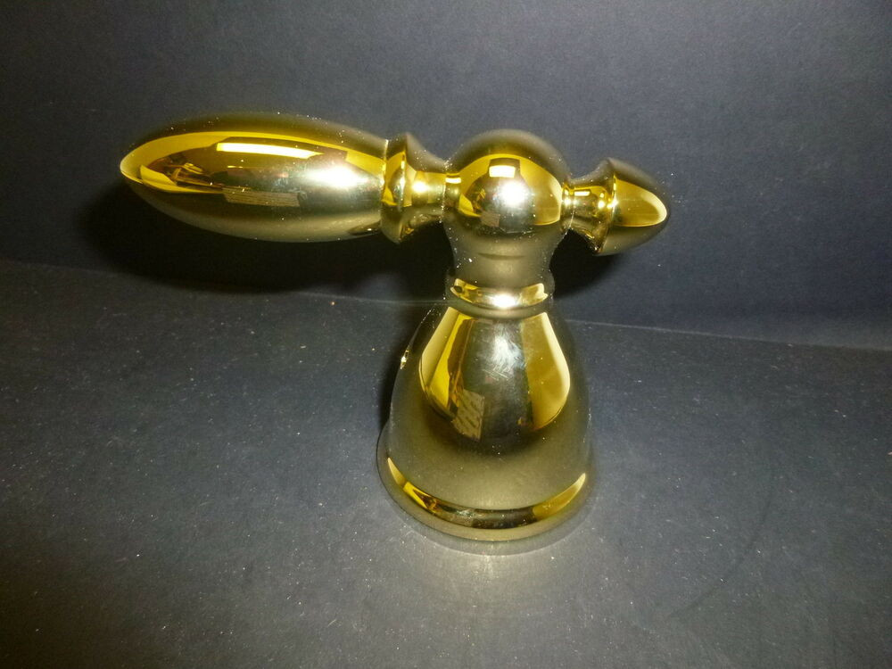 Delta Polished Brass Bathroom Faucets
 Delta Faucet H716PB Victorian Single Metal Lever Handle