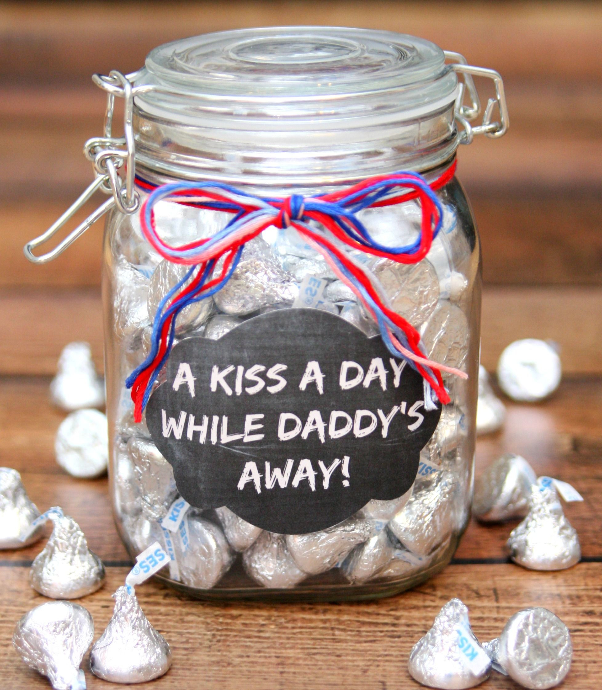 Deployment Gifts For Kids
 Our Deployment Jar – A Kiss A Day from Daddy