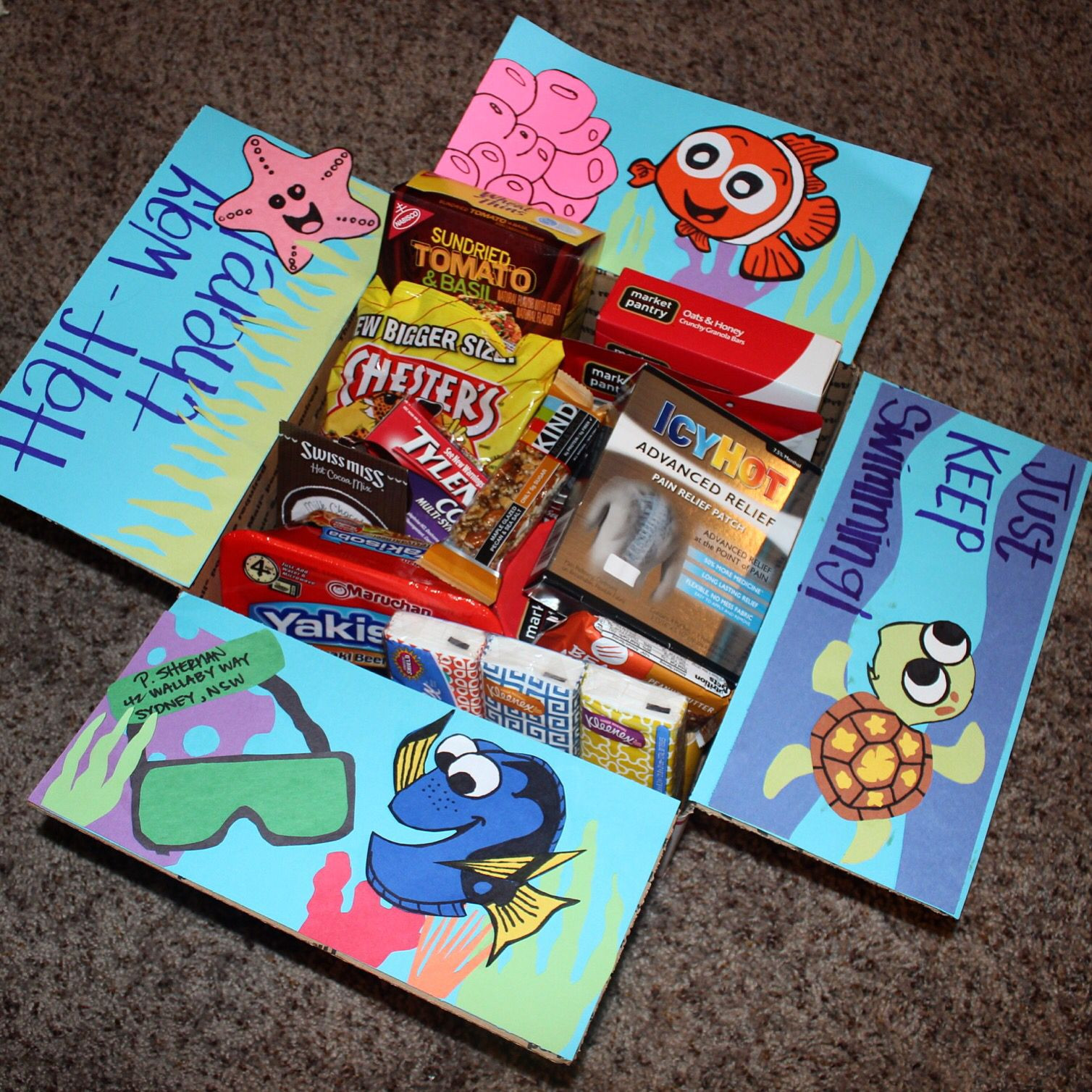 Deployment Gifts For Kids
 Deployment care packages Finding Nemo Edition I made