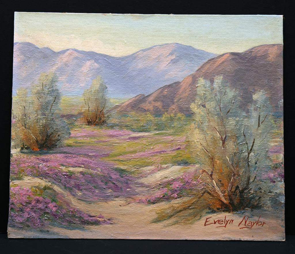 Desert Landscape Paintings
 Desert Landscape Arizona 1960 by Evelyn Naylor CA Palm