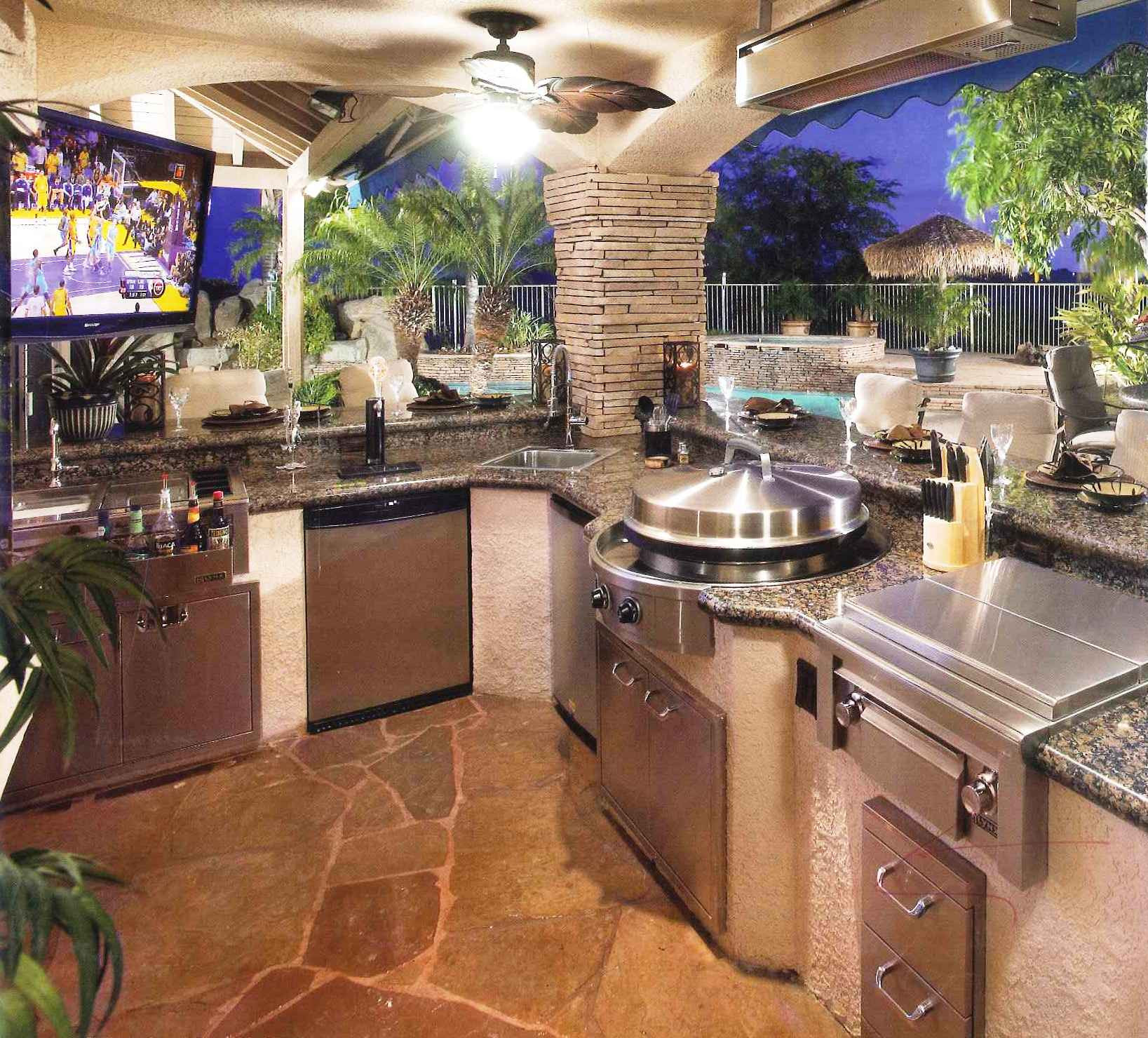 Design Outdoor Kitchen
 Outdoor Kitchen Designs with Uncovered and Covered Style